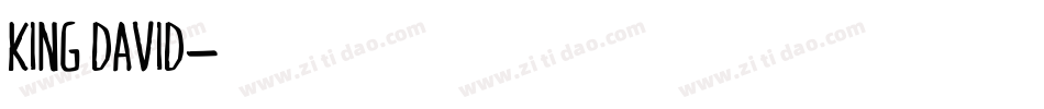 KING DAVID字体转换